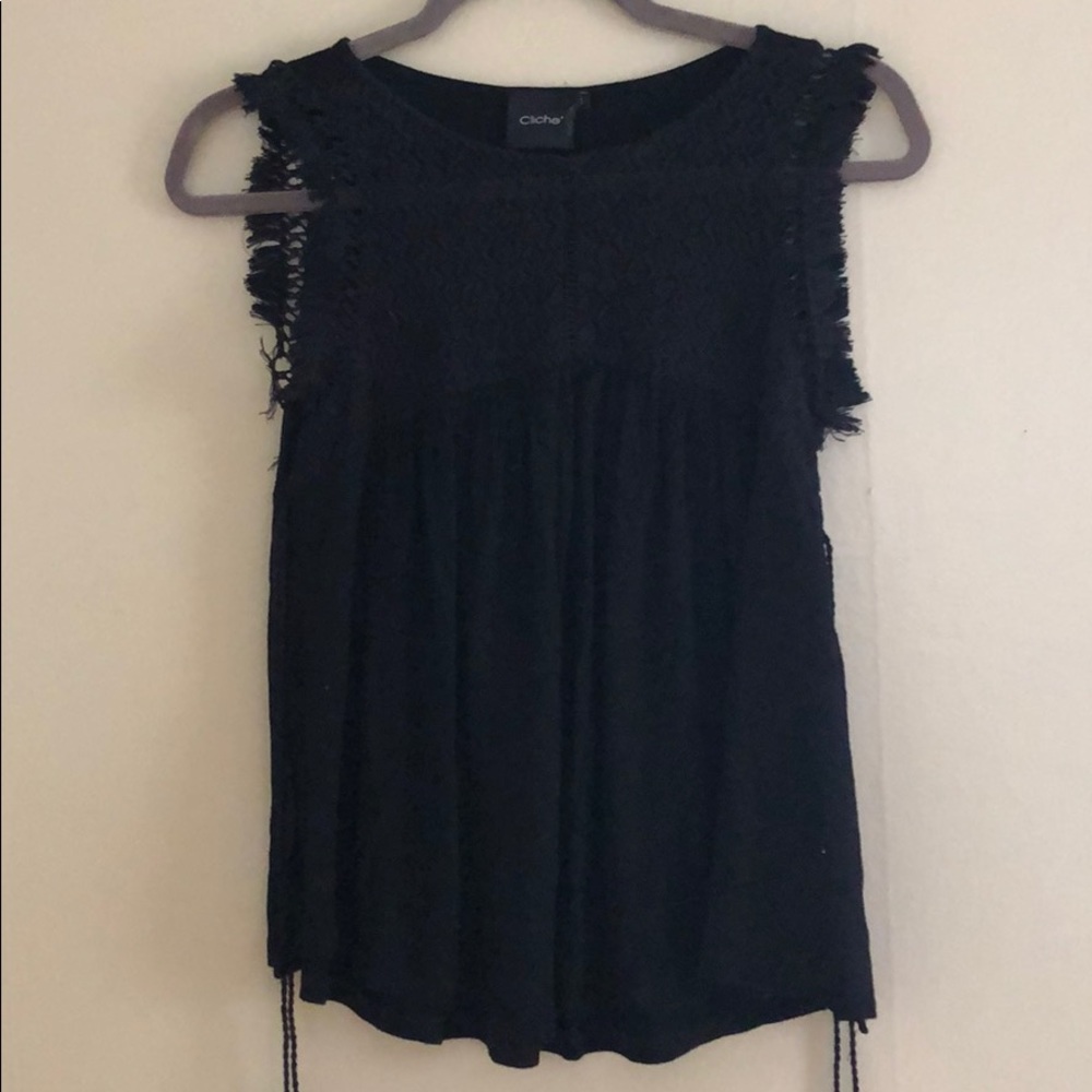 Embroidered tank top